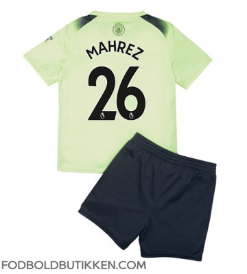 Manchester City Riyad Mahrez #26 Tredjetrøje Børn 2022-23 Kortærmet (+ Korte bukser)
